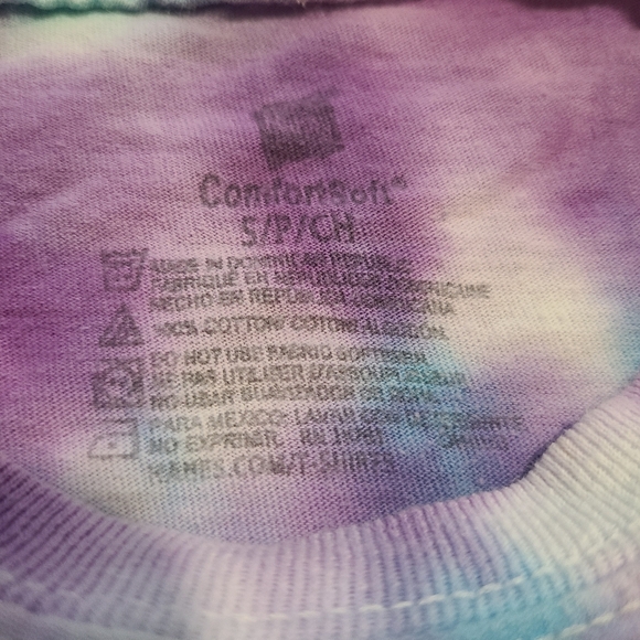 Purple and Blue Tie-dye Tee sz S - Picture 6 of 8